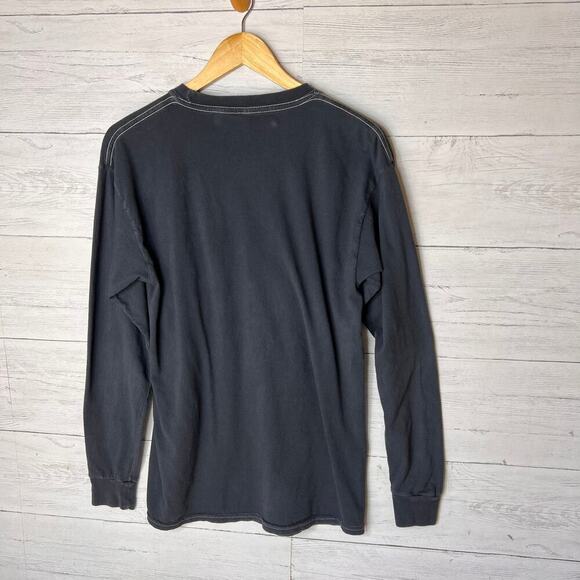 2 Pac T-Shirt Unisex Size M/M Gray Poetic Just Long Sleeve 100% Cotton - Picture 10 of 14